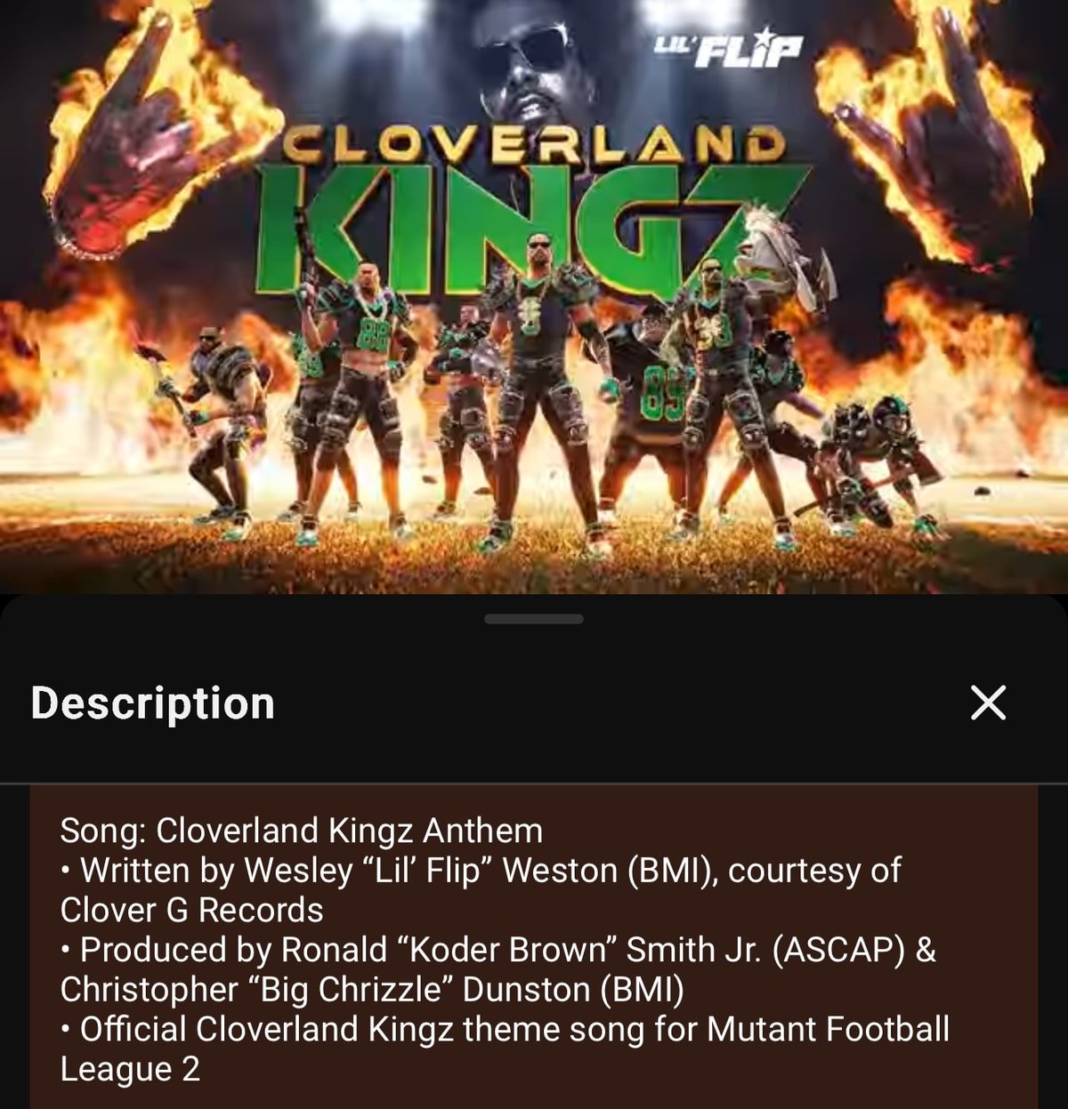 Cloverland Kingz key art and official production credits for the theme song